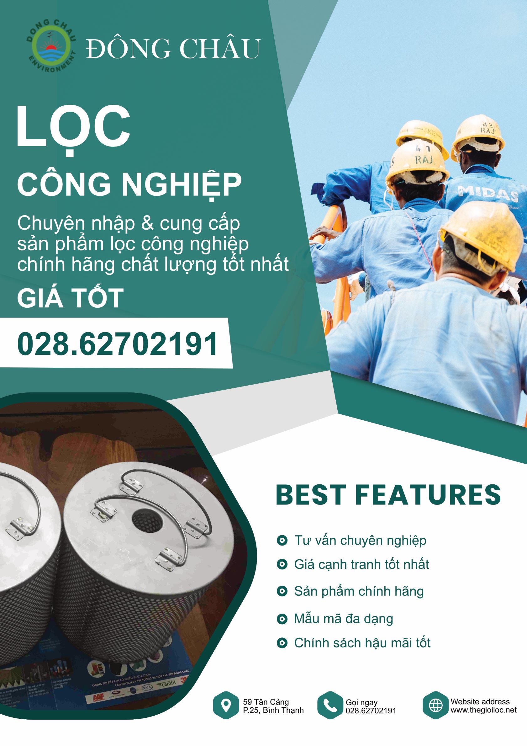 banner sản phẩm lọc công nghiệp đông châu